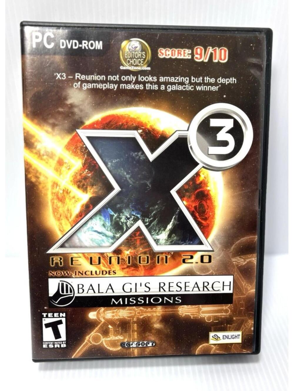 X3:Reunion 2.0 PC DVD-ROM Game Single-Player Space Trading Combat Simulator Game